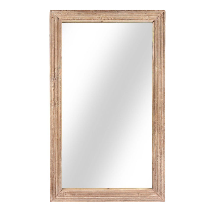 Indian Mirror Made From An Old Teak Window - 19thC | Indigo Antiques