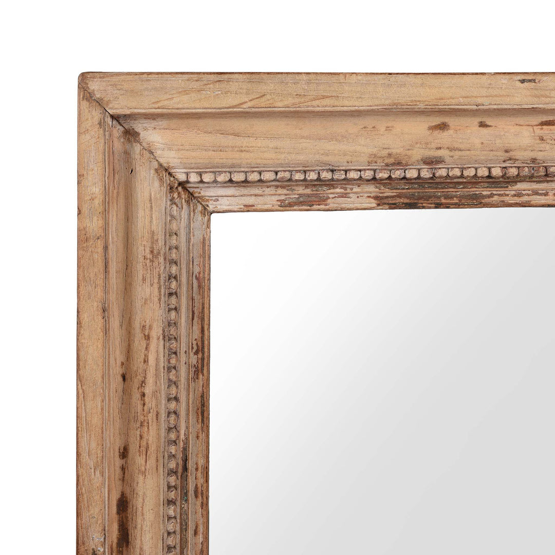 Corner Detail From Indian Mirror Made From An Old Teak Window - 19thC | Indigo Antiques