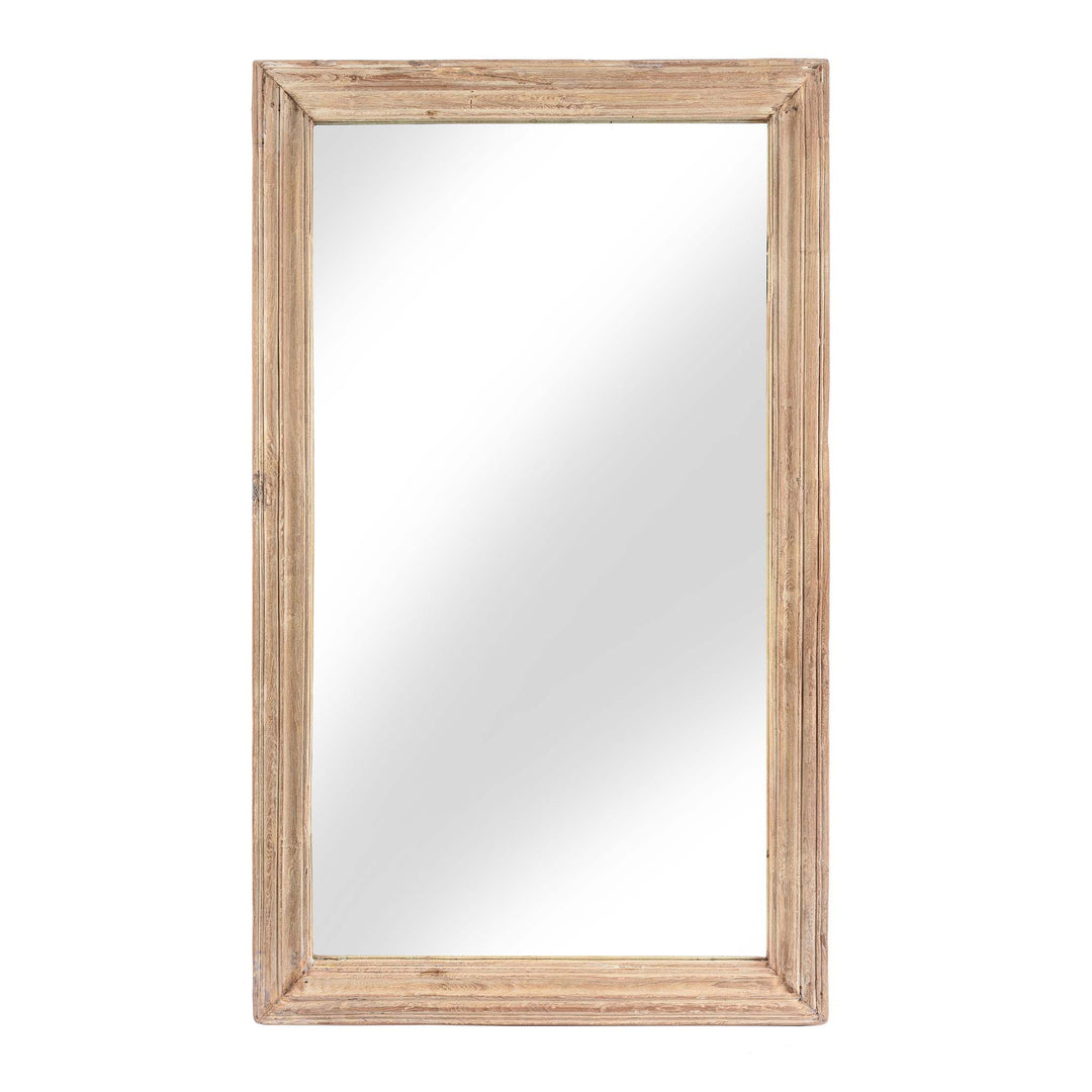 Indian Mirror Made From An Old Teak Window - 19thC | Indigo Antiques