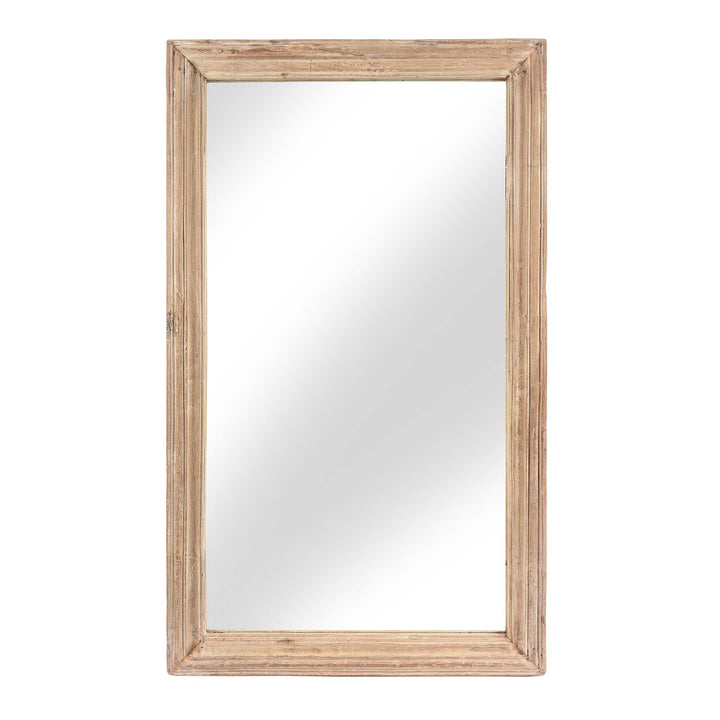 Indian Mirror Made From An Old Teak Window - 19thC | Indigo Antiques