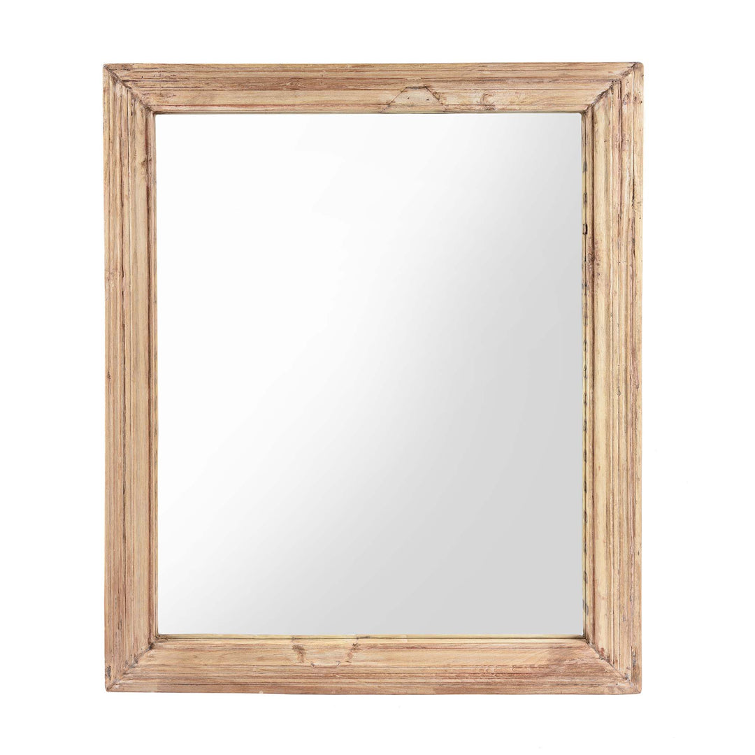 Indian Mirror Made From An Old Teak Window - 19thC | Indigo Antiques