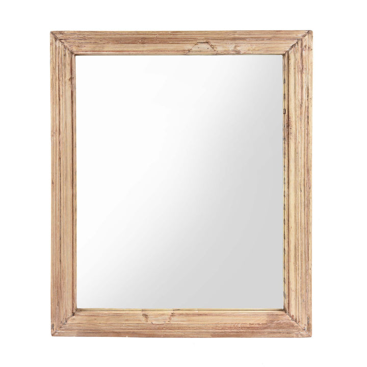Indian Mirror Made From An Old Teak Window - 19thC | Indigo Antiques