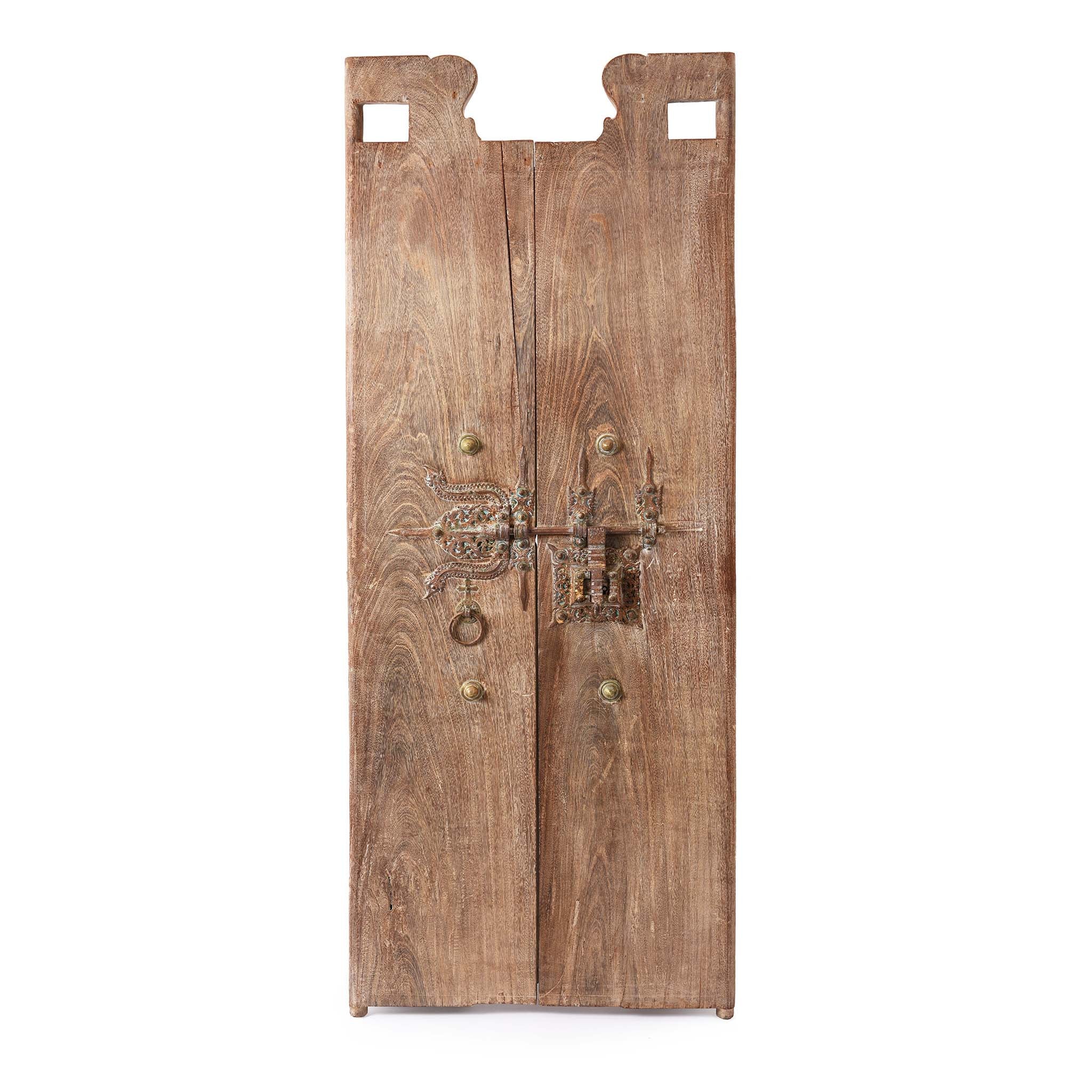Iron Bound Jackfruit Door From Kerala - 19thC | Indigo Antiques