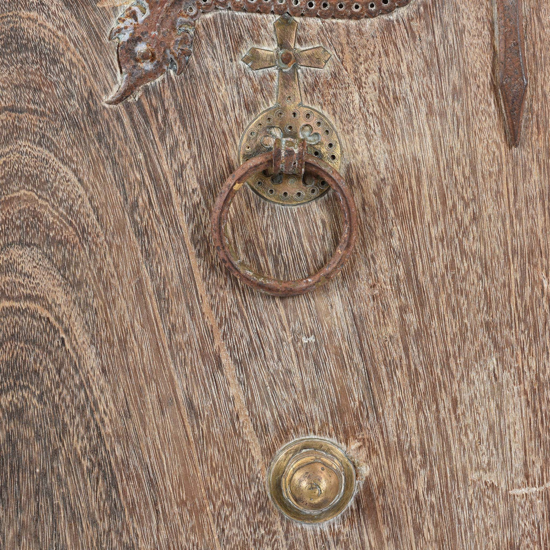 Ironwork Detail From Iron Bound Jackfruit Door From Kerala - 19thC | Indigo Antiques