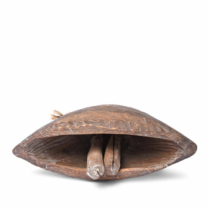 Interior Of Option 2 Old Indian Cow Bell From Rajasthan - Early 20thC | Indigo Antiques