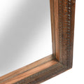 Mirror Made From An Old Carved Teak Indian Window - 19thC