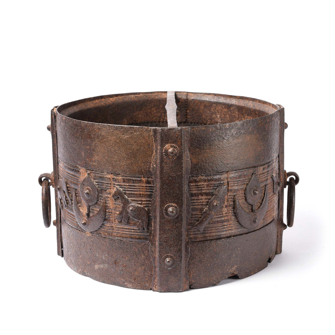 Iron Bound Grain Measure South India - 19thC | Indigo Antiques