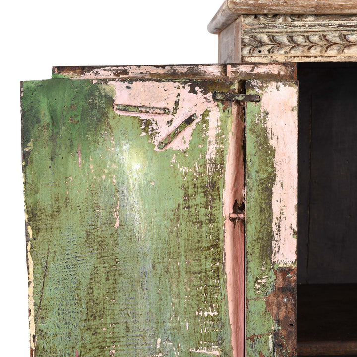 Detail From Side Cabinet Made From Reclaimed Teak | Indigo Antiques