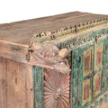 Painted Majus Dowry Chest From Gujarat- 19thC