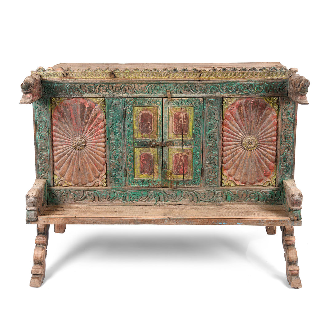 Painted Manjus Dowry Chest From Gujarat- 19thC | Indigo Antiques