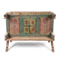 Painted Majus Dowry Chest From Gujarat- 19thC