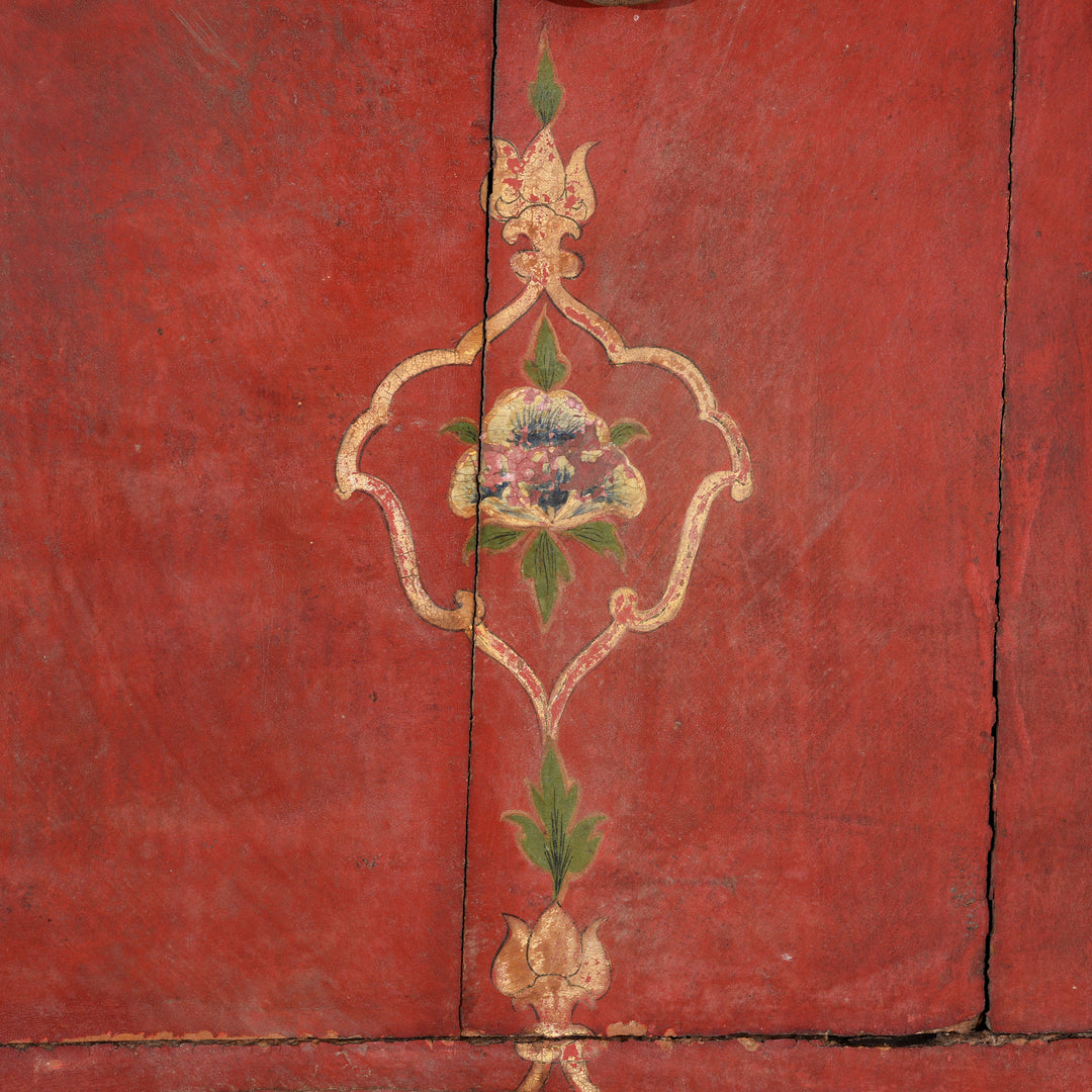 Old Painted Ceiling Panel From Bikaner - Early 19thC | Indigo Antiques