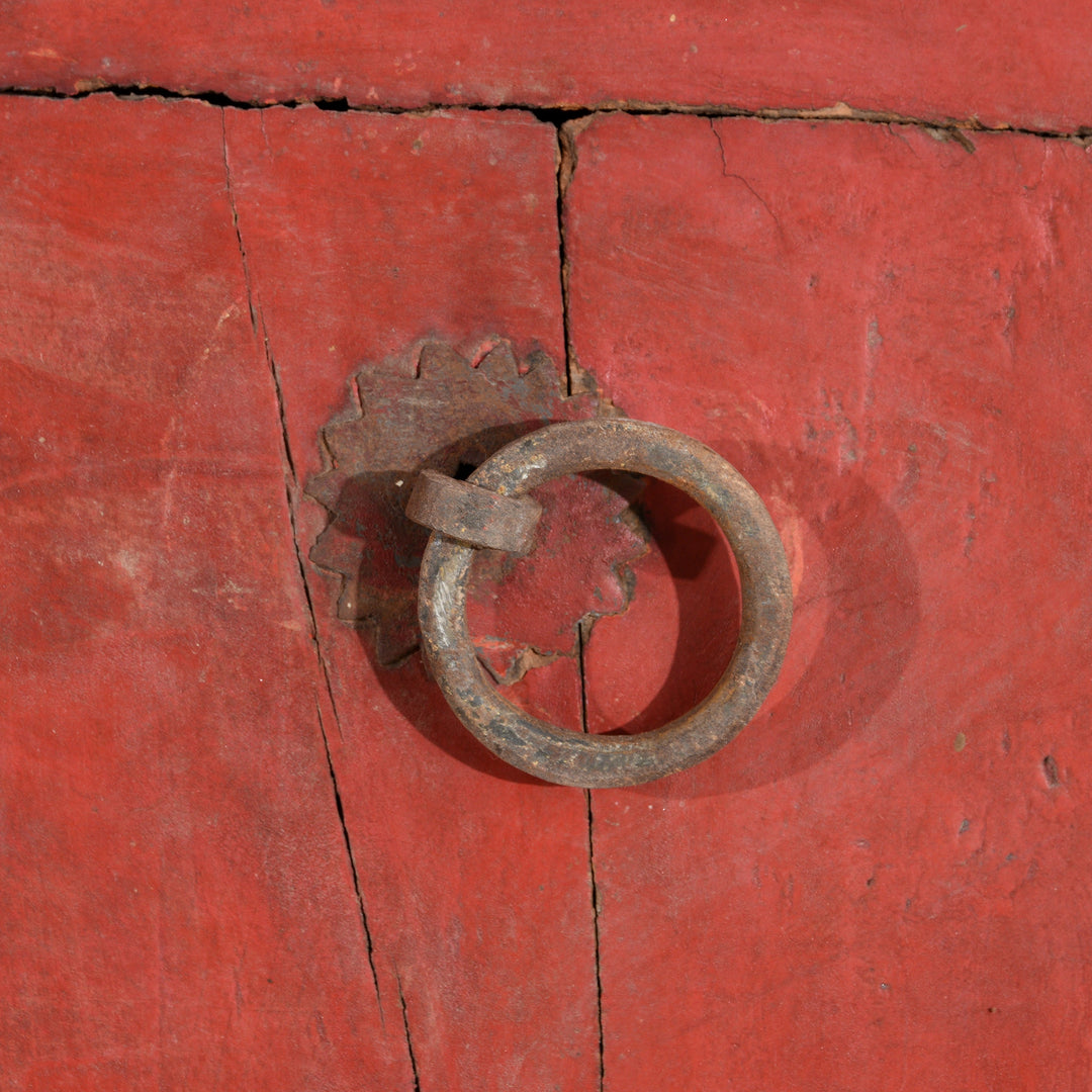 Old Painted Ceiling Panel From Bikaner - Early 19thC | Indigo Antiques