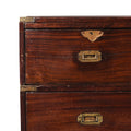 Anglo Indian Rosewood Campaign Chest Of Drawers -19thC