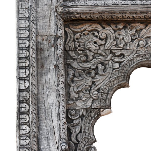 Carved Indian Teak Arch From Punjab - 19thC