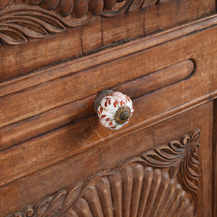 Handle Detail From Almirah Indian Cabinet From Gujarat - 19thC | Indigo Antiques