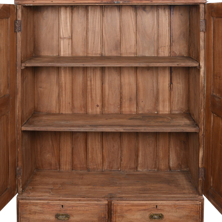 Interior Of Almirah Indian Cabinet From Gujarat - 19thC | Indigo Antiques