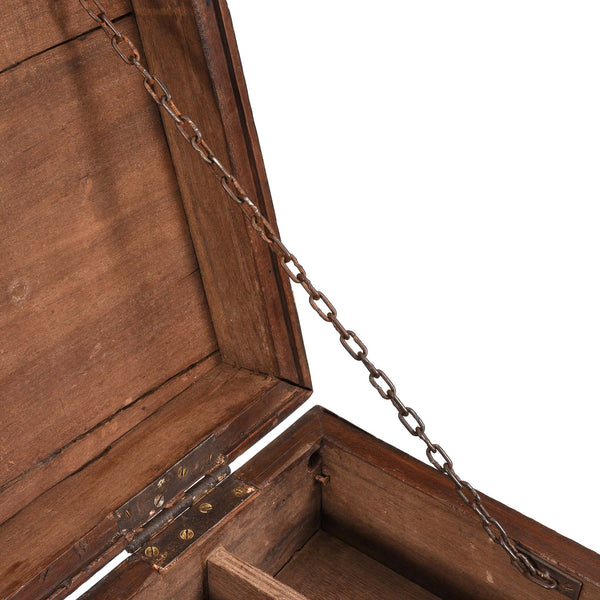 Brass Bound Teak Indian Military Chest  -19thC