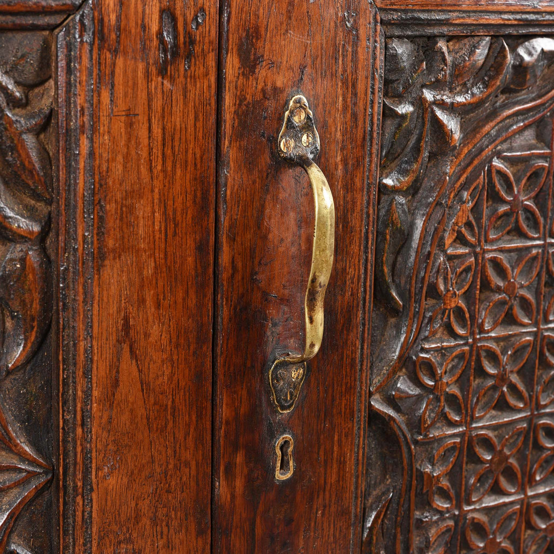 Handle Detail From Almirah Indian Cabinet From Gujarat - 19thC | Indigo Antiques