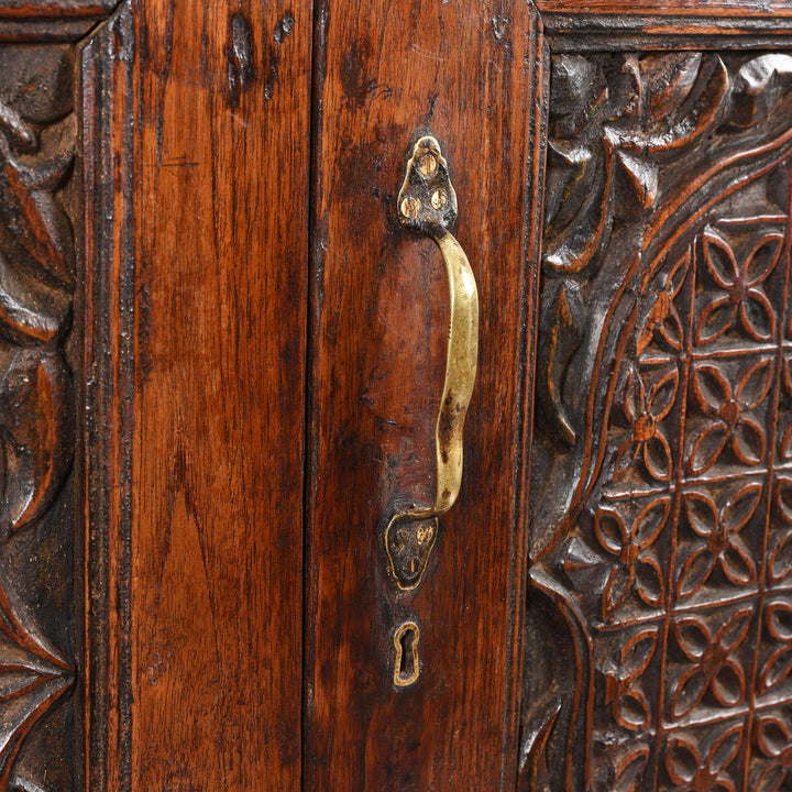 Handle Detail From Almirah Indian Cabinet From Gujarat - 19thC | Indigo Antiques