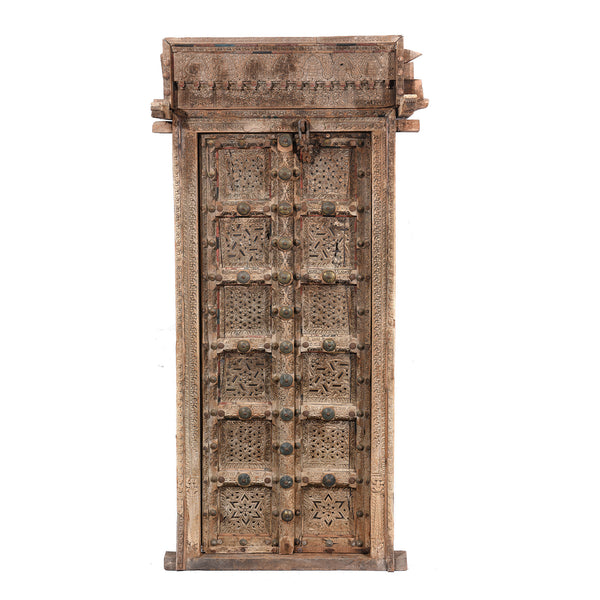 Old Indian Door From Shekhawati - 19thC