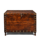 Brass Bound Sheesham Military Chest From India - 19thC