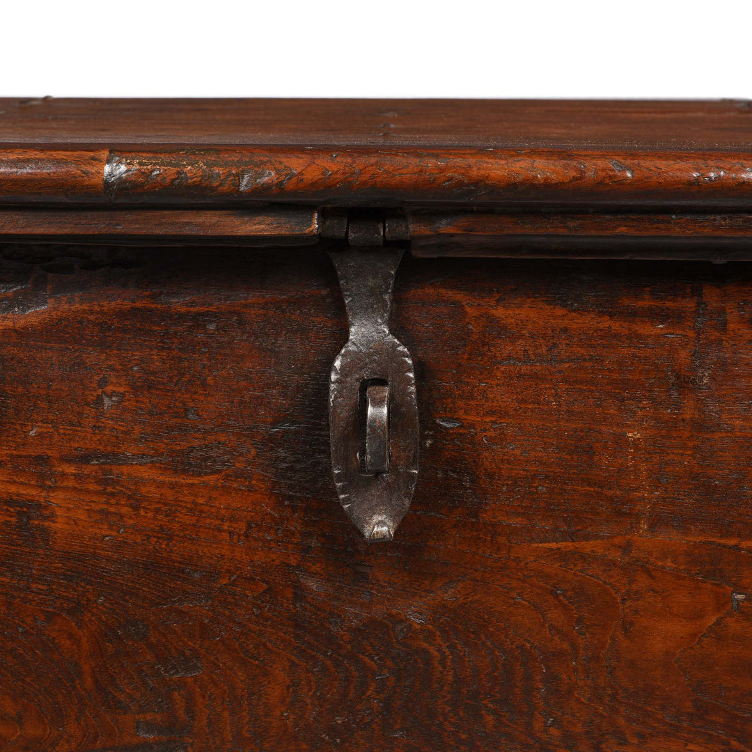 Latch Detail From Iron Bound Teak Chest From Gujarat - 19ThC | Indigo Antiques
