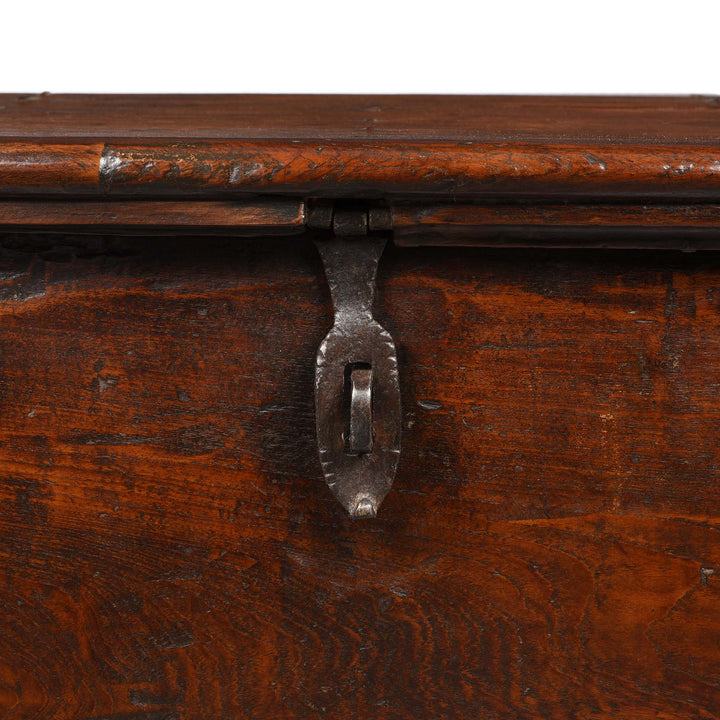 Latch Detail From Iron Bound Teak Chest From Gujarat - 19ThC | Indigo Antiques