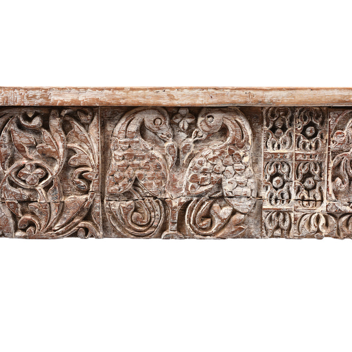 Indian Reclaimed Teak Console Table - Peakcock Leg | Indigo Antiques