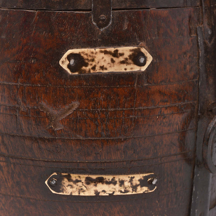 Detail From Teak Grain Measure From Rajasthan - 19thC | Indigo Antiques