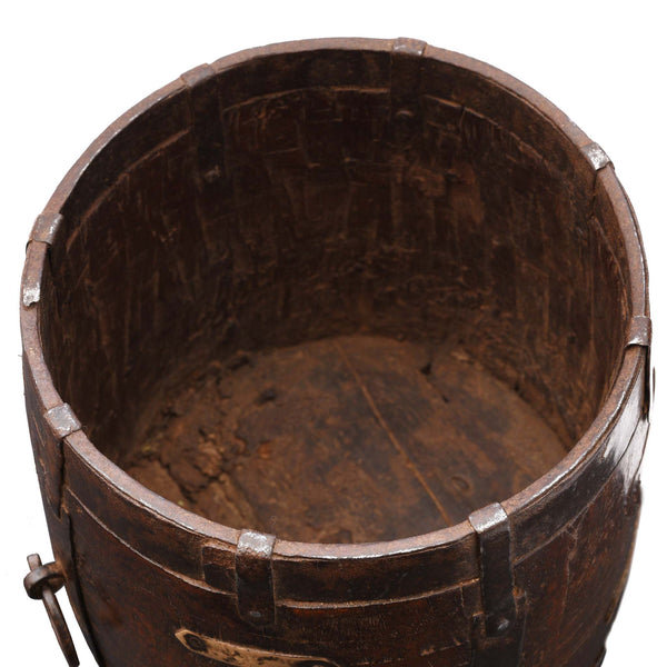 Teak Grain Measure From Rajasthan - 19thC