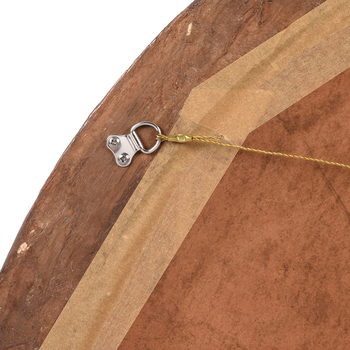 Hanger Detail From Antique Old Indian Teak Fanlight Mirror - 19thC | Indigo Antiques