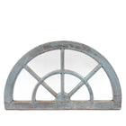 Old Painted Teak Fanlight Mirror - Late 19thC