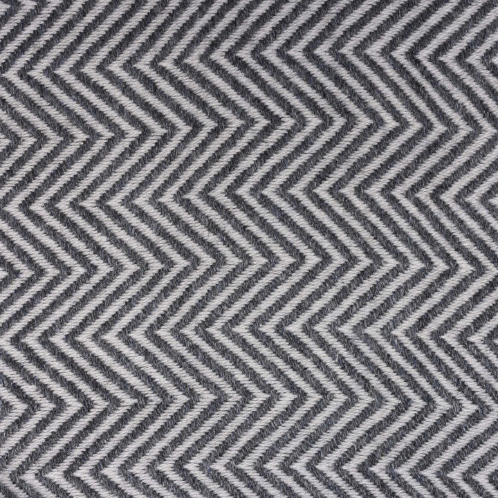 Herringbone Slate Wool Throws from Kashmir | Indigo Antiques