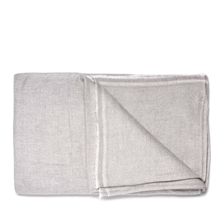 Pale Grey Wool Throws from Kashmir | Indigo Antiques