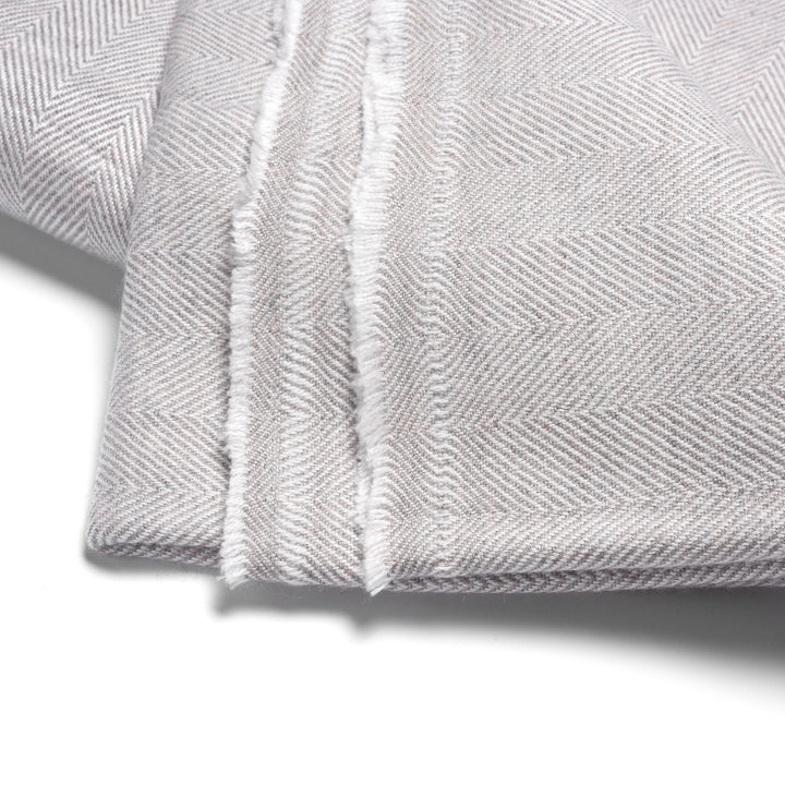 Pale Grey Wool Throws from Kashmir | Indigo Antiques