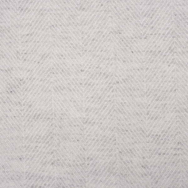 Wool Throw from Kashmir - Herringbone White