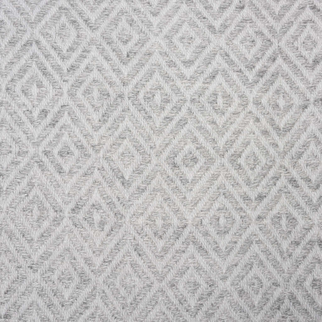 Diamond Grey Wool Throws from Kashmir | Indigo Antiques
