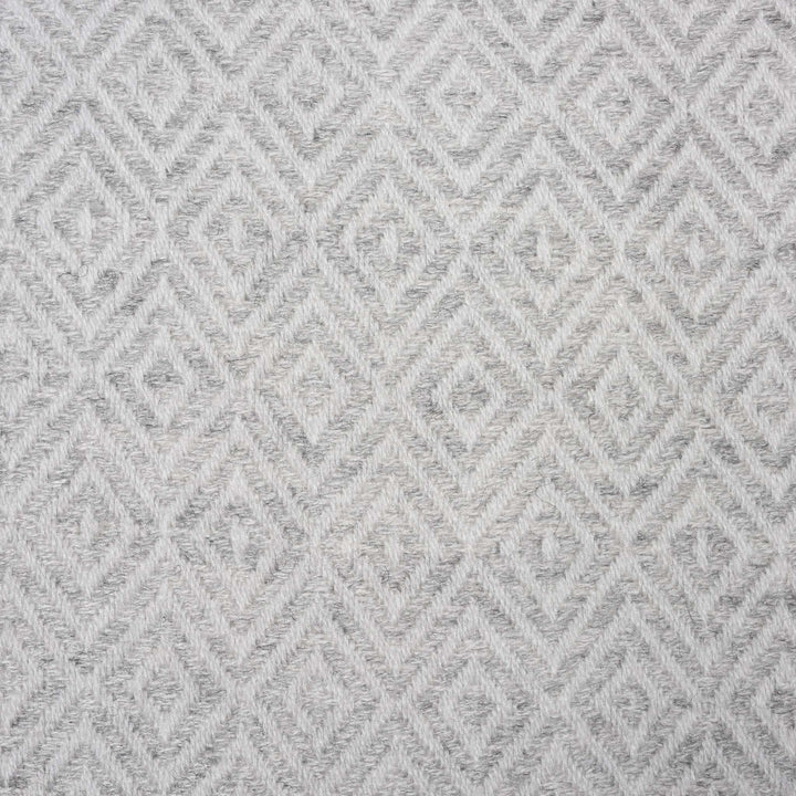 Diamond Grey Wool Throws from Kashmir | Indigo Antiques