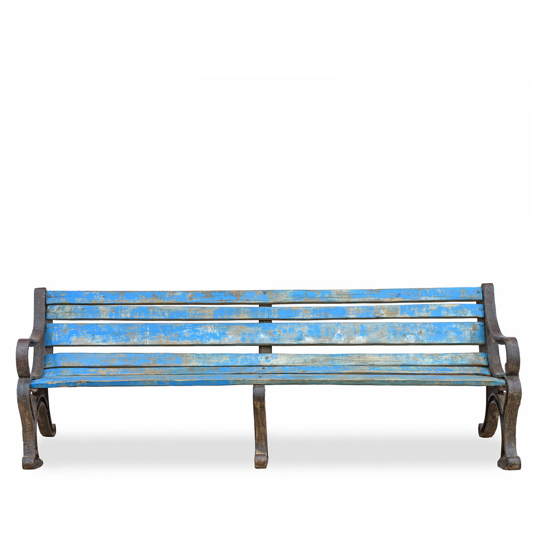 Cast Iron Garden Bench - Ca 1920 | Indigo Antiques