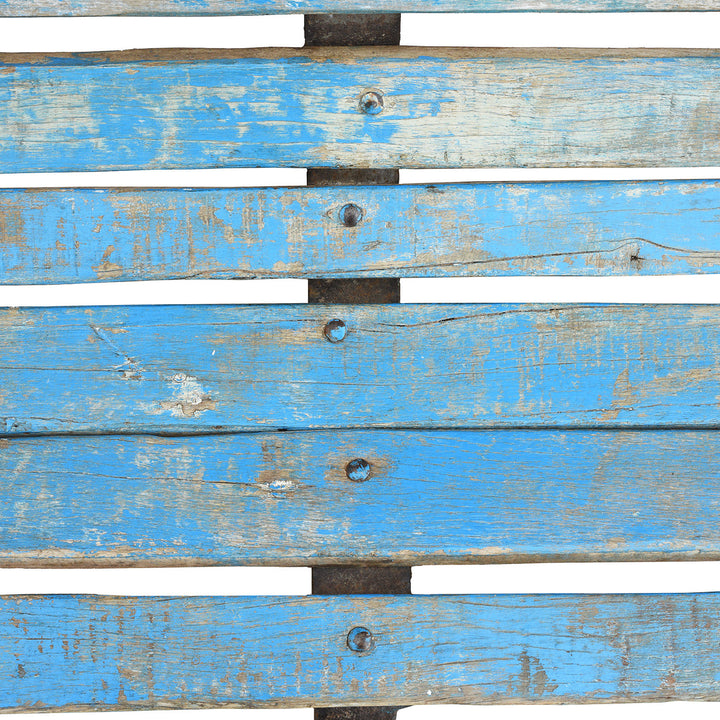 Wooden Slat Detail From Cast Iron Garden Bench - Ca 1920 | Indigo Antiques
