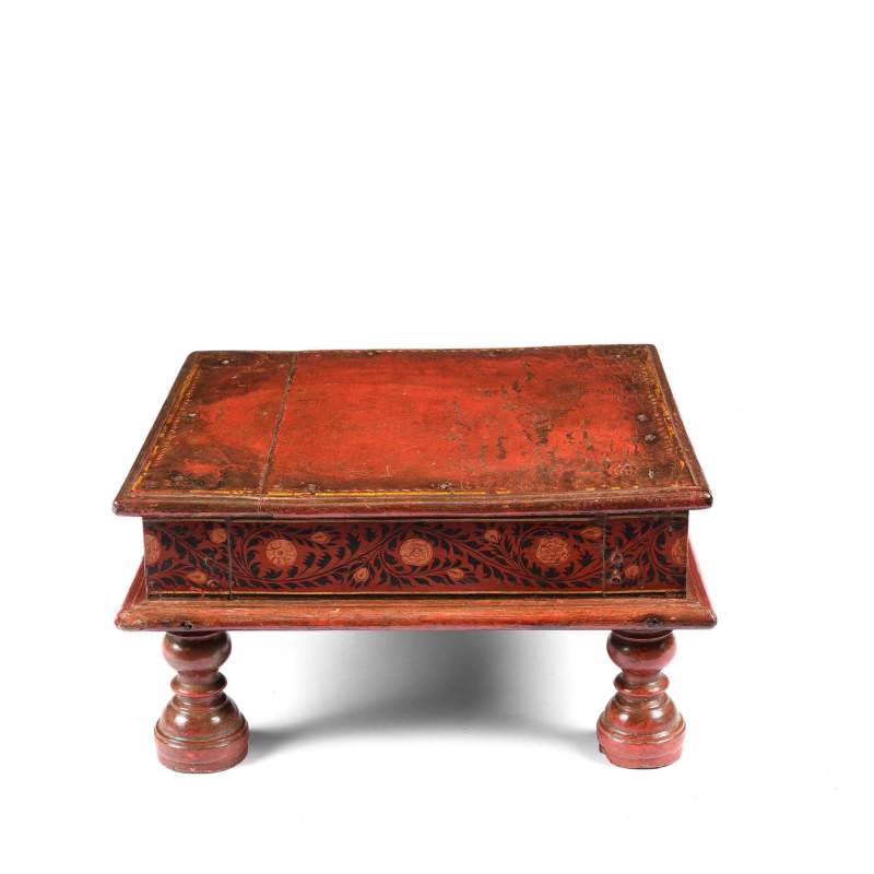 Bajot Low Prayer Table From Rajasthan - 19thC | Indigo Antiques