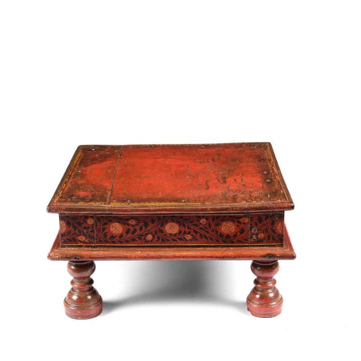 Bajot Low Prayer Table From Rajasthan - 19thC | Indigo Antiques