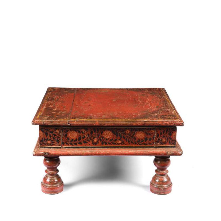 Bajot Low Prayer Table From Rajasthan - 19thC | Indigo Antiques