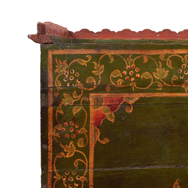 Painted Indian Cabinet From Bikaner - 19thC
