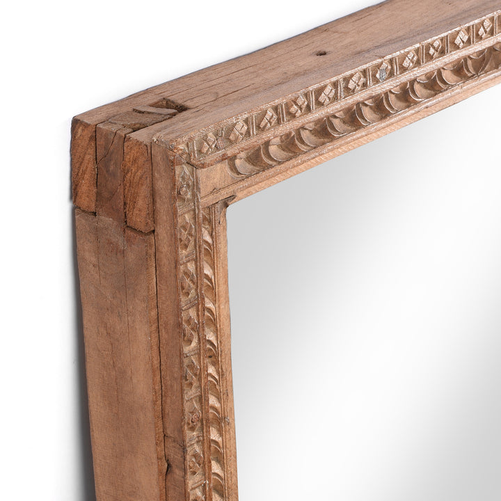 Depth Detail From Old Indian Window Mirror From Shekavati - 19thC | Indigo Antiques