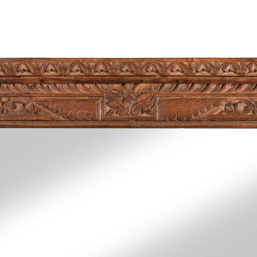 Carving Detail From Old Indian Window Mirror From Shekavati - 19thC | Indigo Antiques