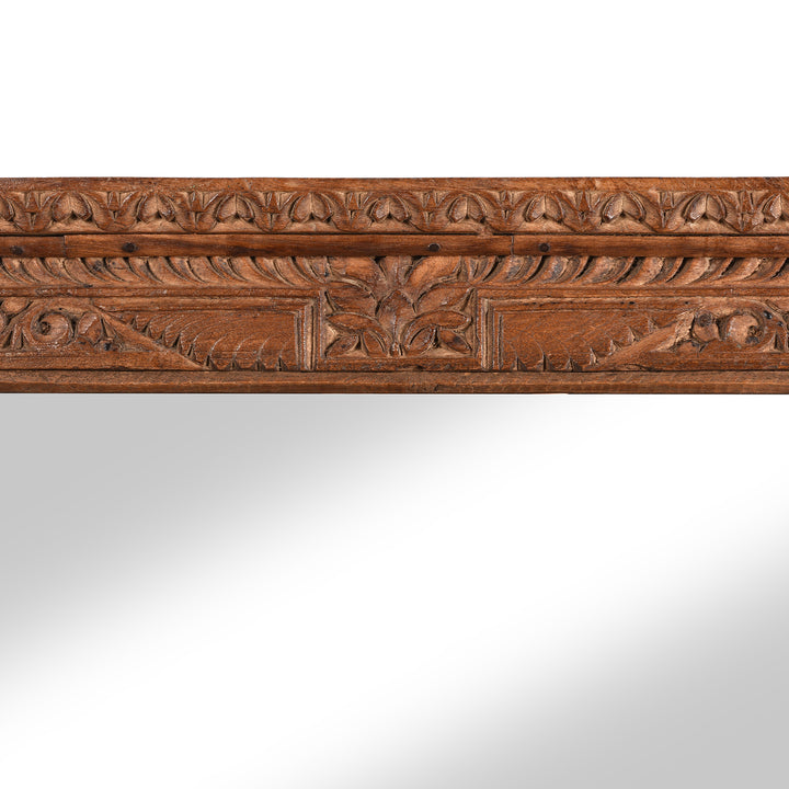 Carving Detail From Old Indian Window Mirror From Shekavati - 19thC | Indigo Antiques