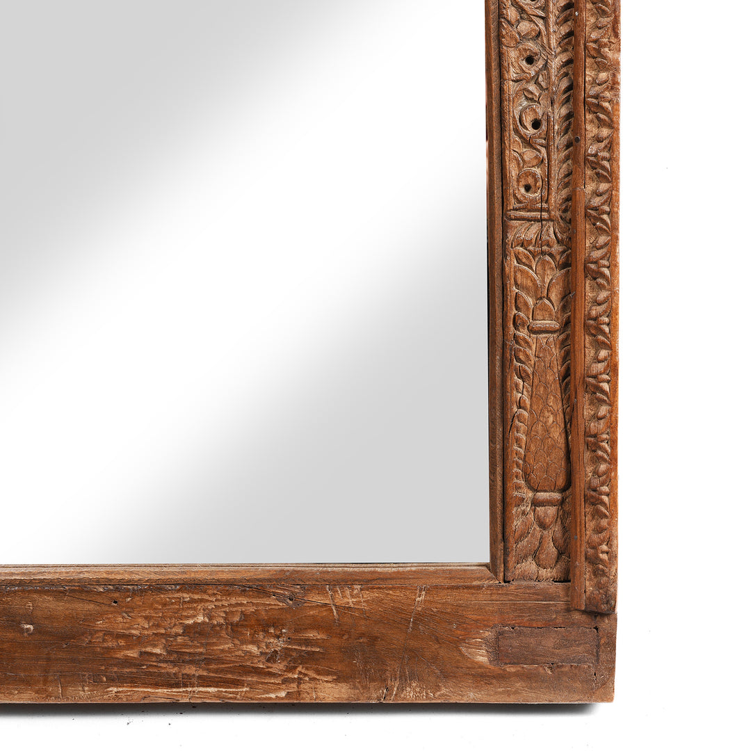 Corner Detail From Old Indian Window Mirror From Shekavati - 19thC | Indigo Antiques