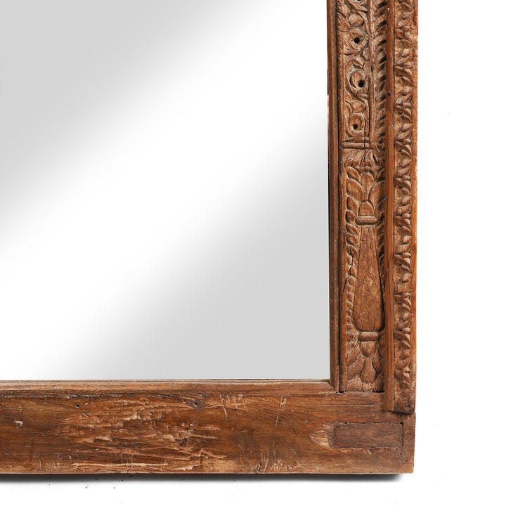 Corner Detail From Old Indian Window Mirror From Shekavati - 19thC | Indigo Antiques